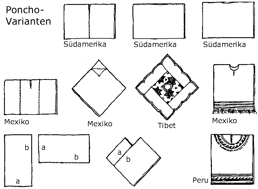 Poncho-Varianten